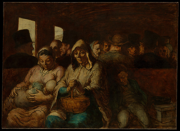 Honoré Daumier, The Third-Class Carriage