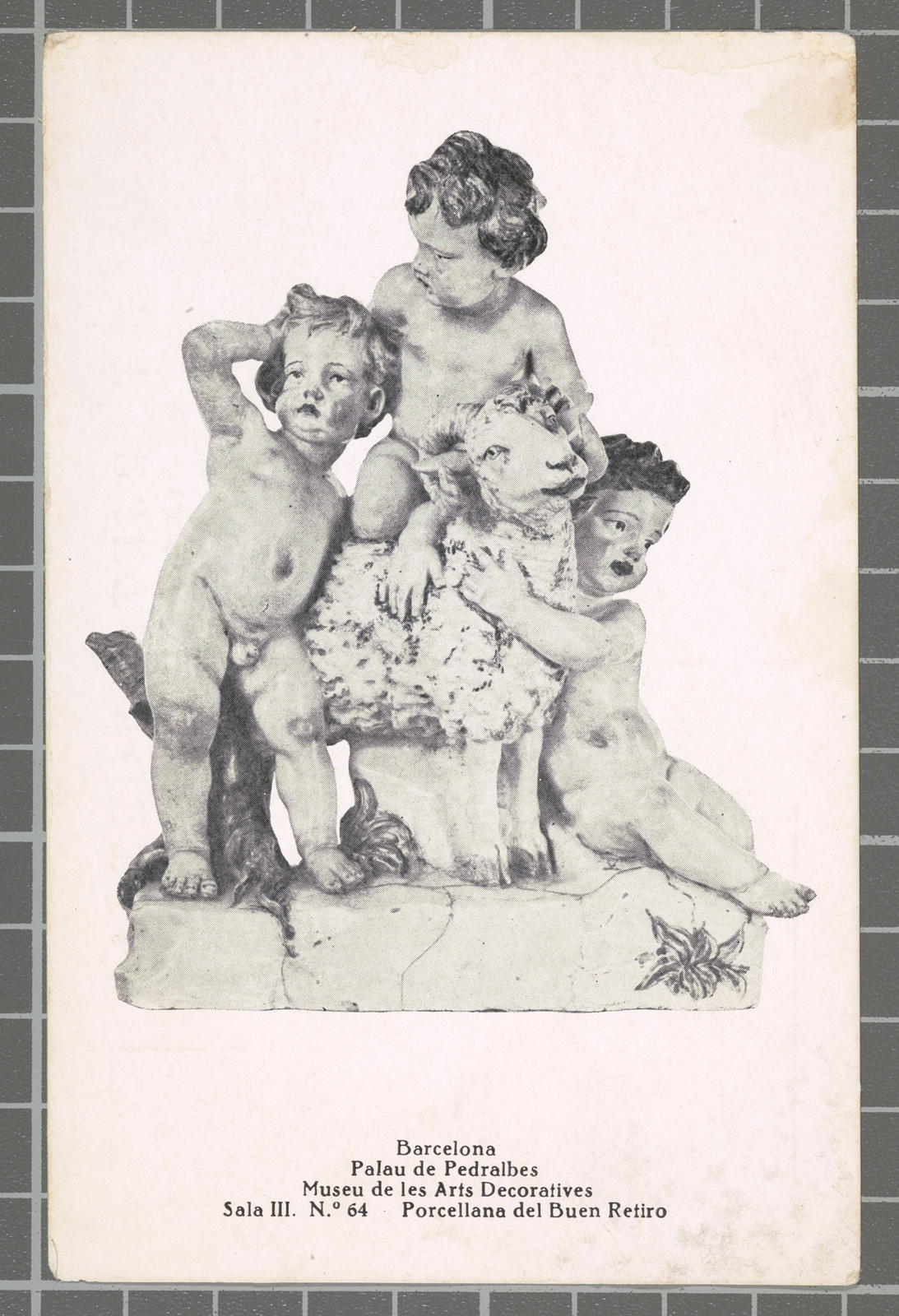 Desconegut, Barcelona. Pedralbes Palace. Museum of Decorative Arts. Room III. No. 64 Porcelain of the Buen Retiro