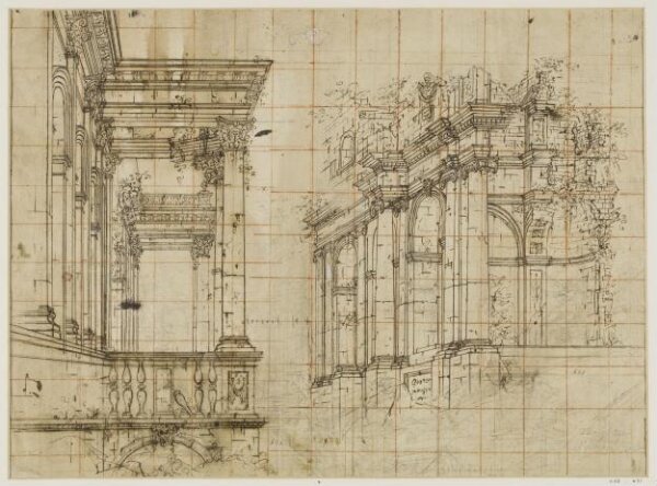 Unknown, design for Italian stage set