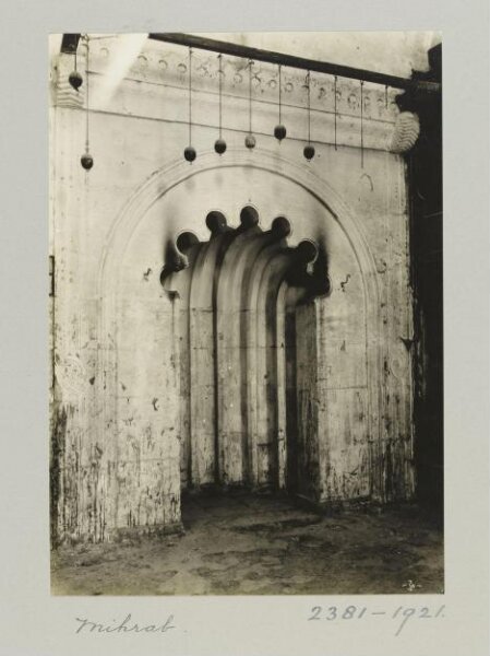 K.A.C. Creswell, Mihrab in al-Umari Mosque in Bahsita, Aleppo