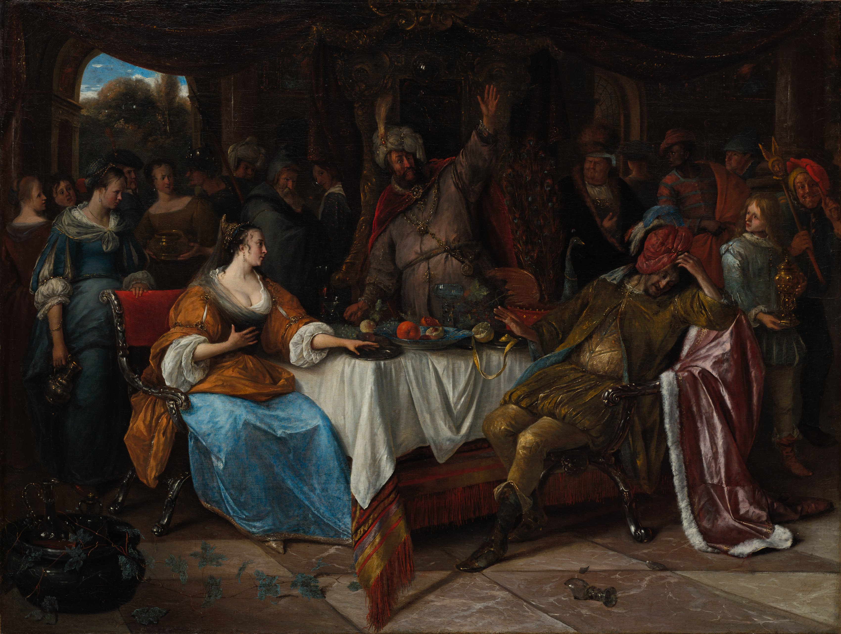 Jan Steen, Esther, Ahasuerus, and Haman