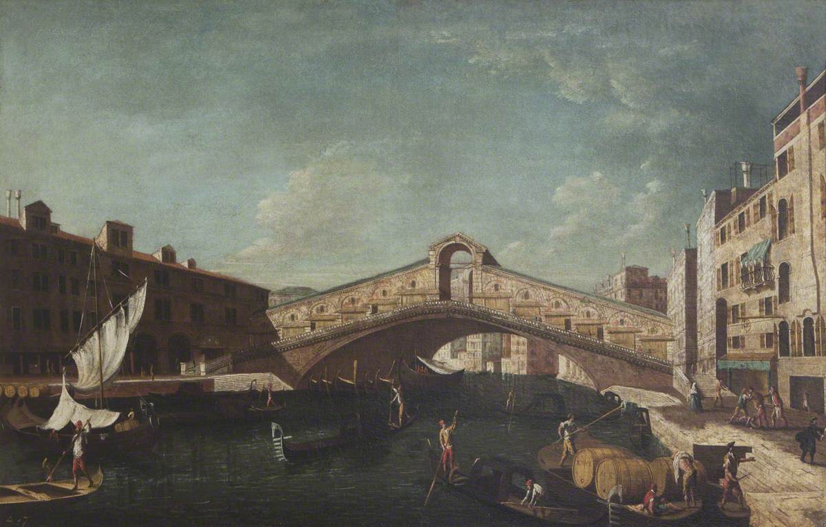 Unknown artist, View of the Rialto, Venice