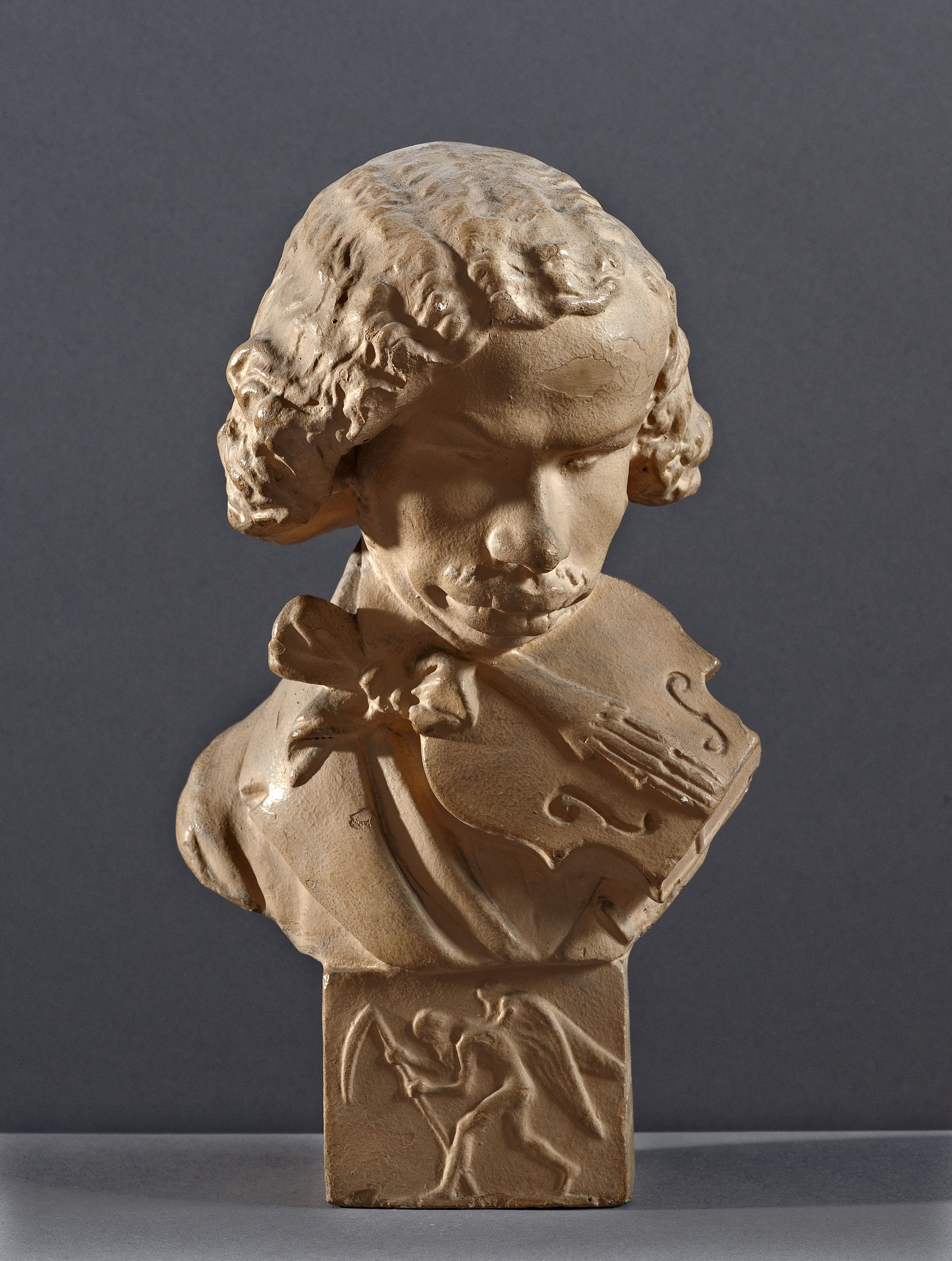 Jean Pierre Dantan, Portrait-charge Henri-François-Joseph Vieuxtemps (1820-1881), violoniste belge