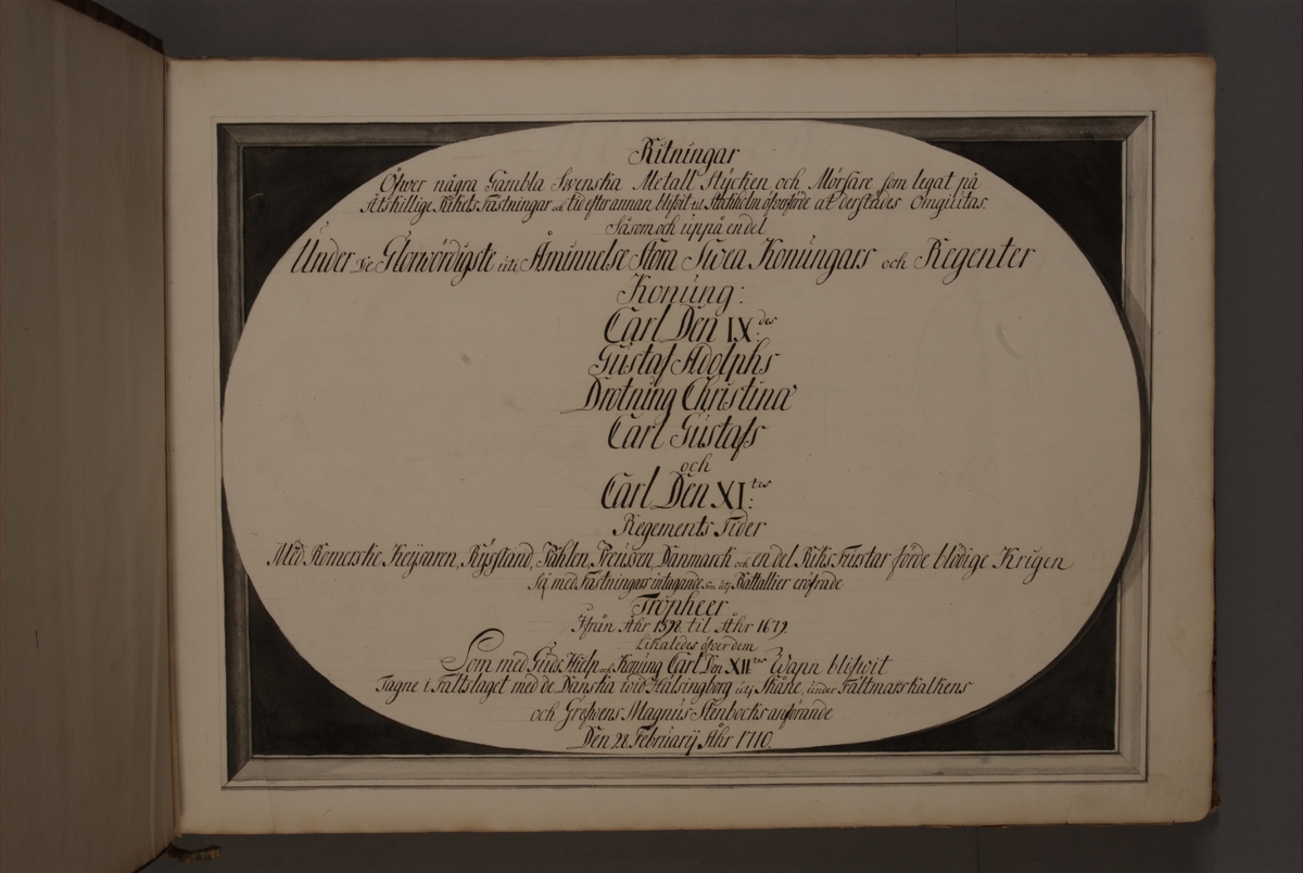 Kjell Hedberg, Introduction and records of bookworks with depictions depicting older Swedish fire pipes kept on fortresses and fire pipes conquered in the years 1598-1679, by the siblings Anna Maria and Philip Jakob Thelott.