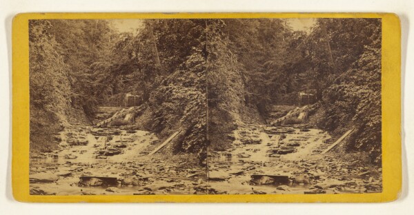 Edward and Henry T. Anthony & Co., Scenery of Ithaca and Vicinity, N.Y. View Below The Quarry Fall, Cascadilla Creek.
