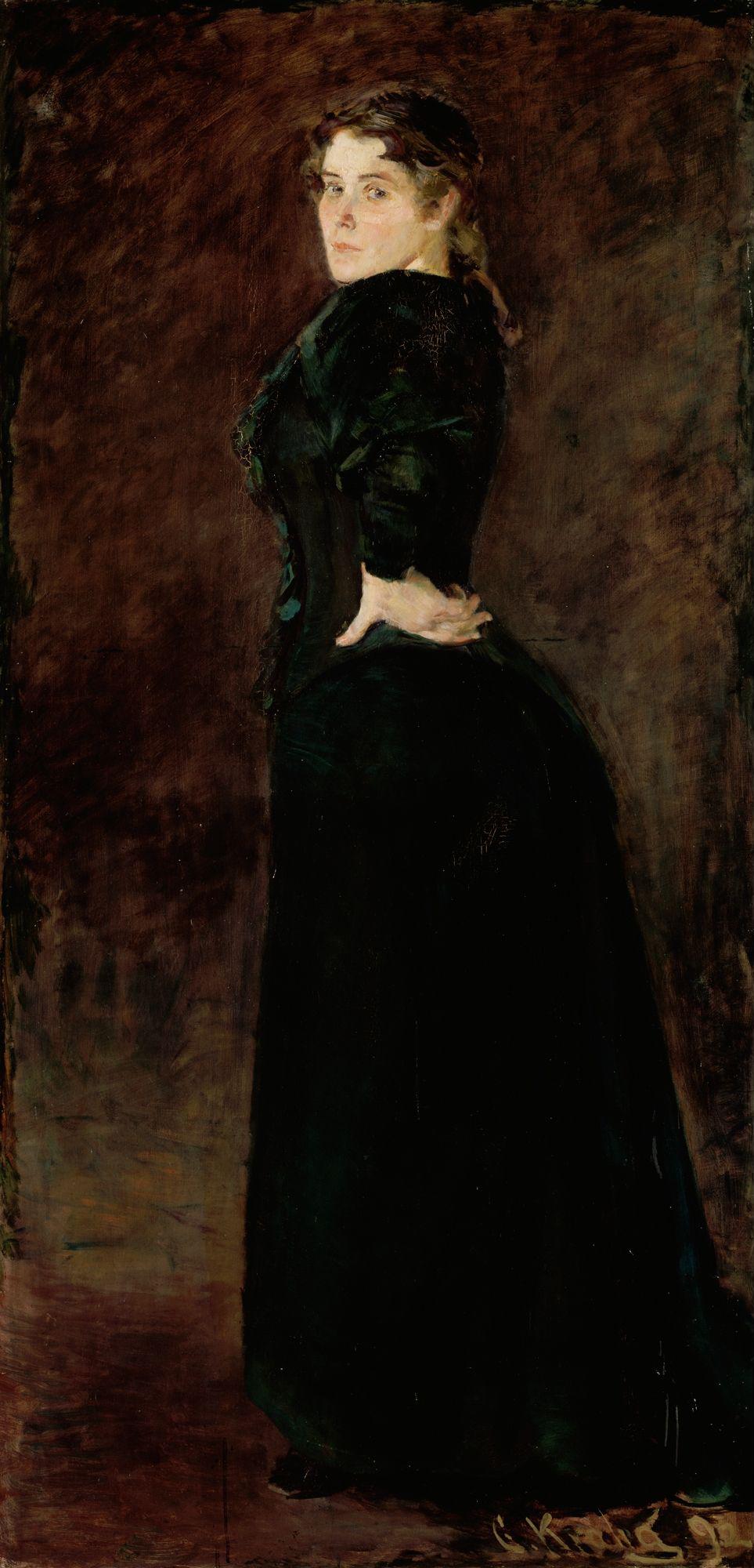 Christian Krohg, Portrait of Alexandra Thaulow, b. Lasson