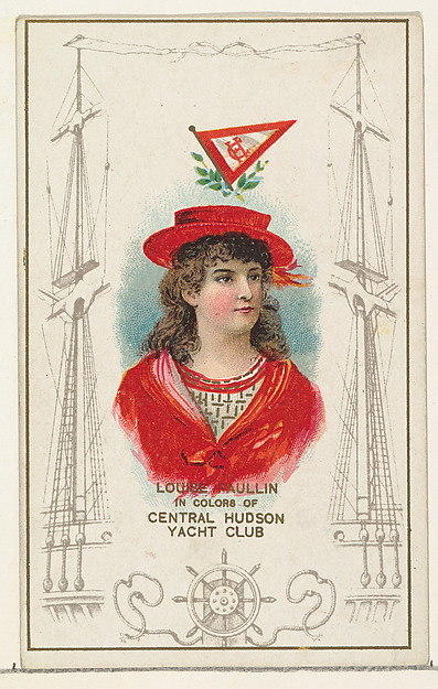 W. Duke, Sons & Co., Louise Paullin in Colors of Central Hudson Yacht Club, from the Yacht Colors of the World series (N140) issued by Duke Sons & Co. to promote Honest Long Cut Tobacco