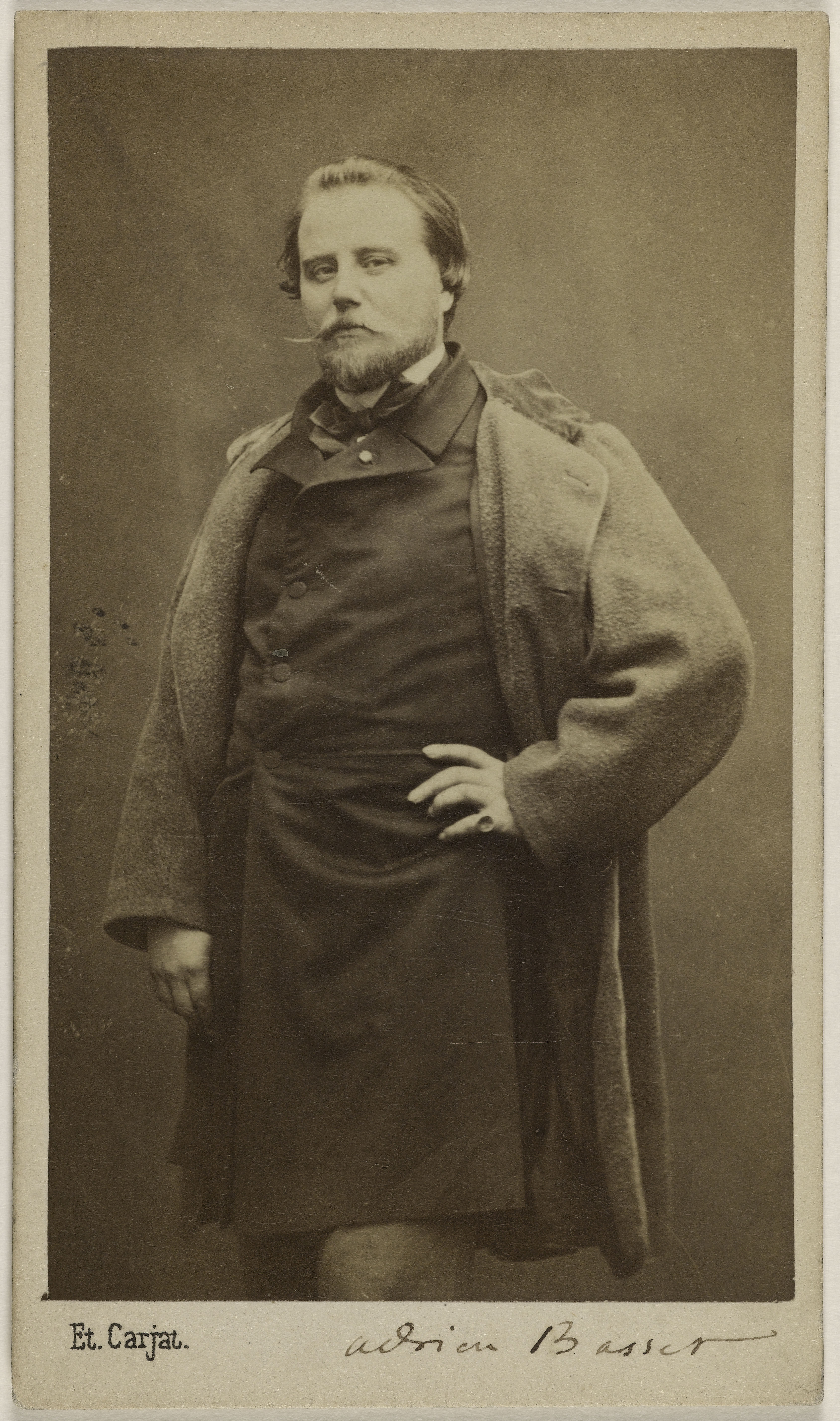 Etienne Carjat, Portrait de Basset, Adrien, Charles, (dit Adrien Robert), (1822-1869), (littérateur)