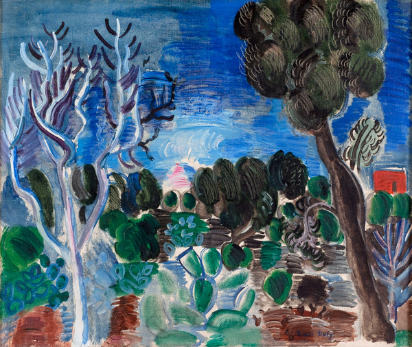 Raoul Dufy, Paysage du Midi au figuier de Barbarie