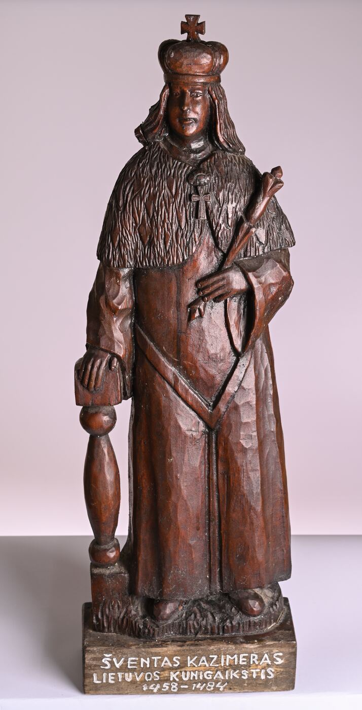 Antanas Bagdonas, Medžio skulptūra „Šventasis Kazimieras, Lietuvos kunigaikštis (1458–1564)“