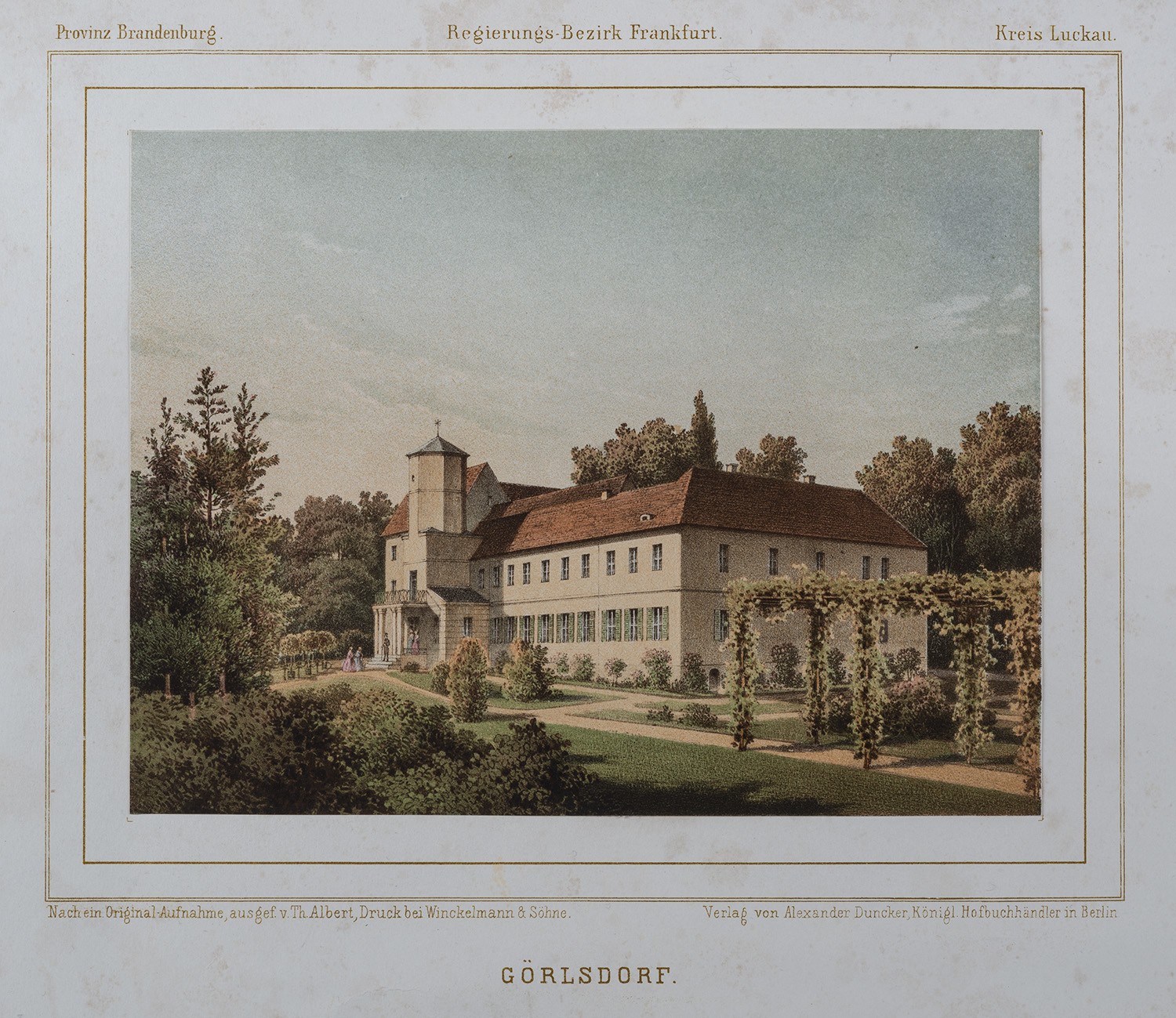Theodor Albert, Görlsdorf (Kr. Luckau): Herrenhaus von Nordosten