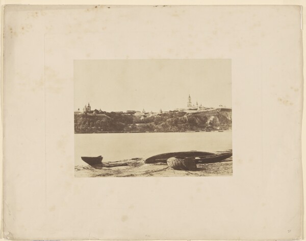 Roger Fenton, Great Pecherskaya Monastery, from the north side of the Dnieper, Kiev