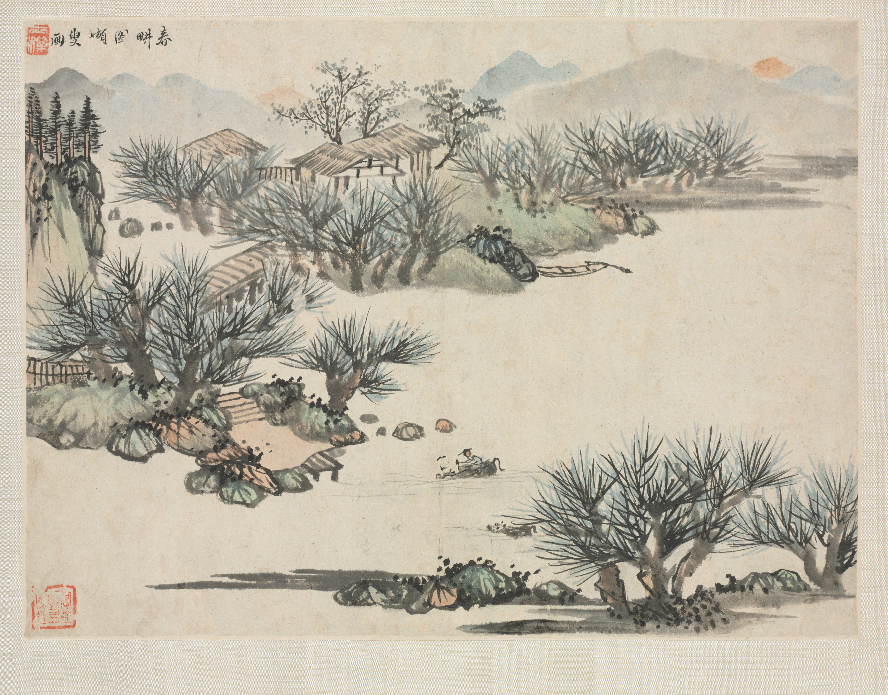 Zha Shibiao, Landscape Album in Various Styles: Spring Plowing