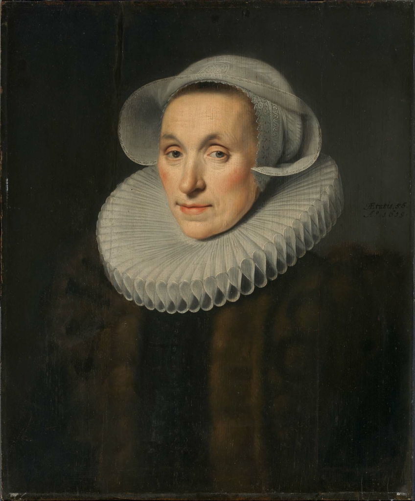 Michiel Jansz. van Mierevelt, Sara van Bosschaert (version of 1/2-length portrait in the Prinsenhof, Delft)