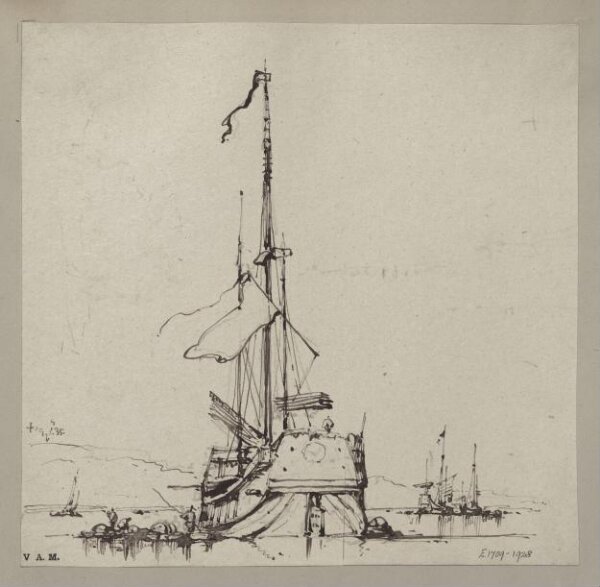 George Chinnery, A junk seen from directly behind