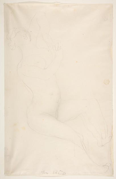 Auguste Rodin, Reclining nude female figure