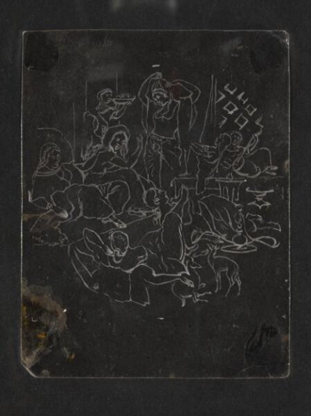 Unknown, One of forty-five drawings of Muharram scenes, occupations, festivals and ceremonies.