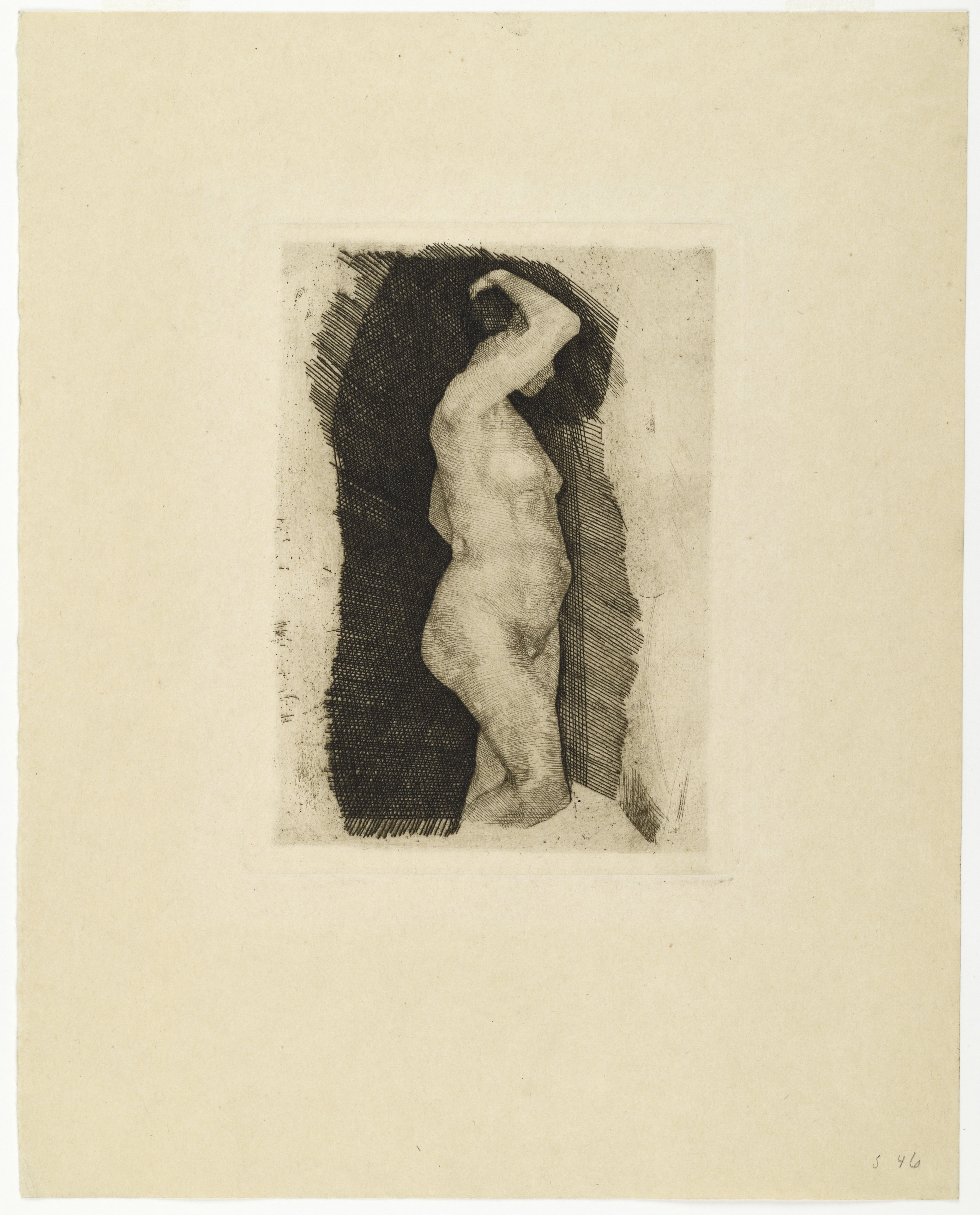 Unknown artist, "Stehender weiblicher Akt"