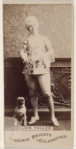 Allen & Ginter, Loie Fuller, from the Actors and Actresses series (N45, Type 1) for Virginia Brights Cigarettes
