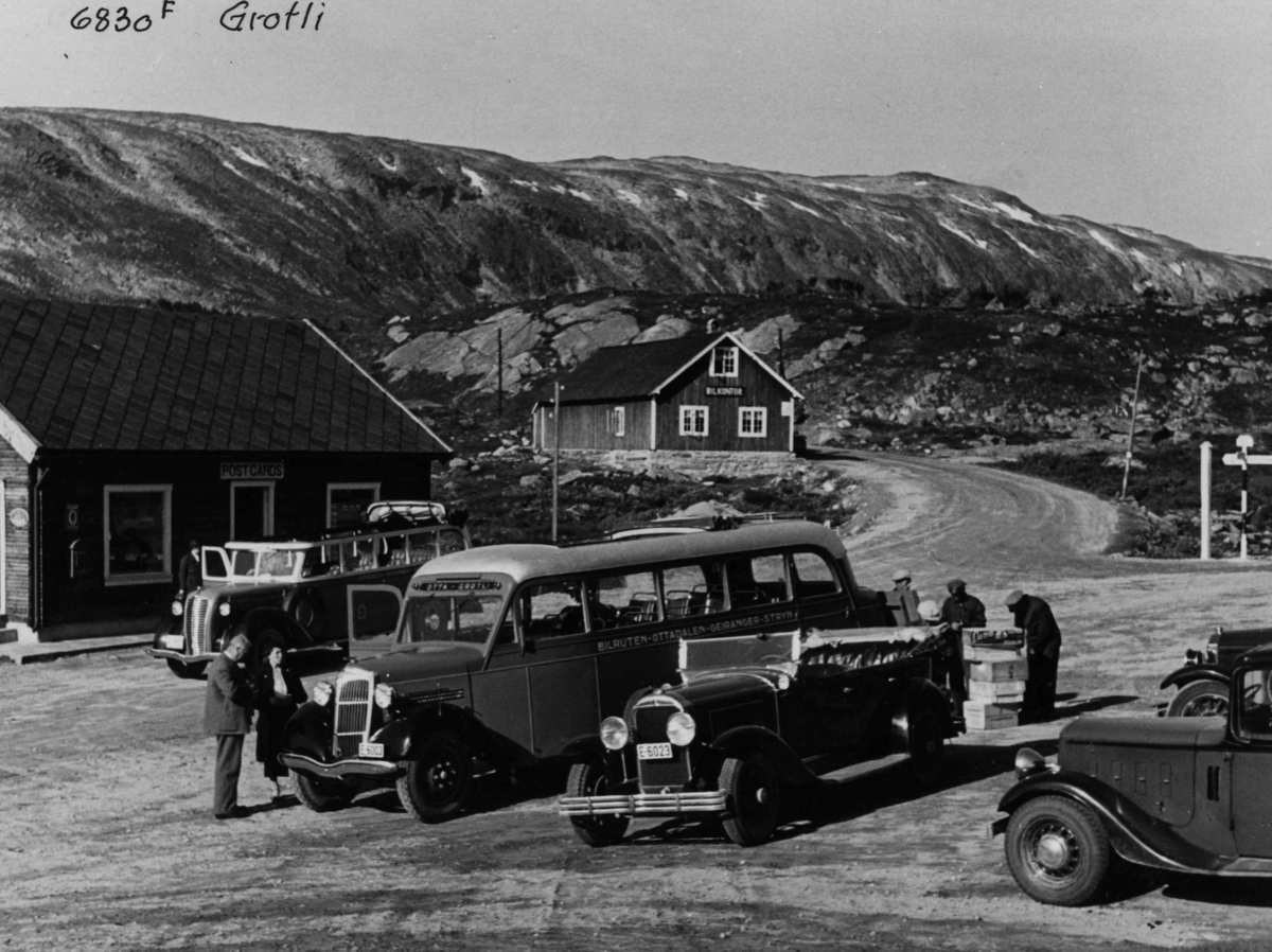 Anders Beer Wilse, V/ Grotli Hotell Samferdsel Bil Buss