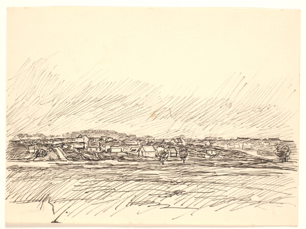 Fritz Syberg, Landskab med landsby