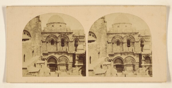 Francis Frith, Facade of the Church of the Holy Sepulchre, Jerusalem.