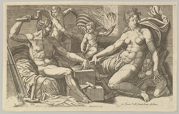 Giorgio Ghisi, Venus and Vulcan at the Forge