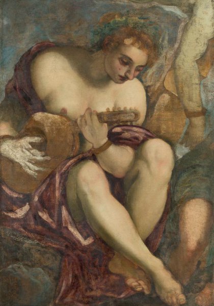 Jacopo Tintoretto, Muse with Lute