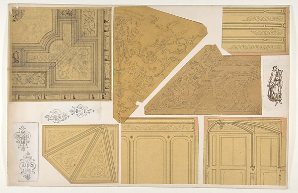 Jules-Edmond-Charles Lachaise, Ten designs for the decoration of interiors