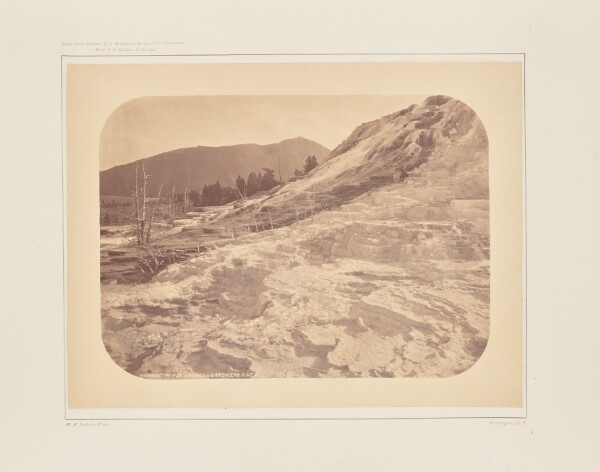 William Henry Jackson, Mammoth Hot Springs on Gardiner's River