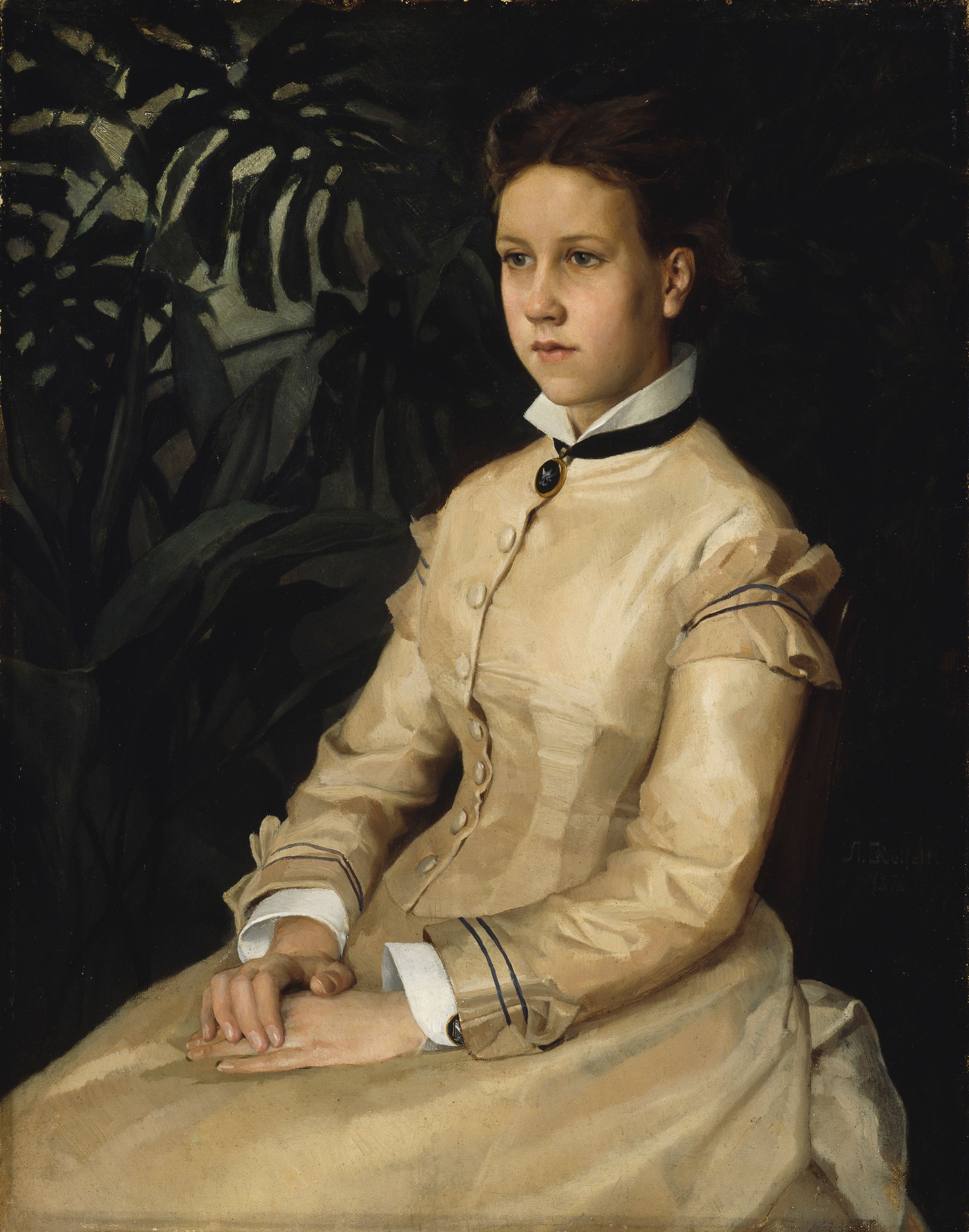 Albert Edelfelt, Portrait of the Artist's Sister Ellen Edelfelt