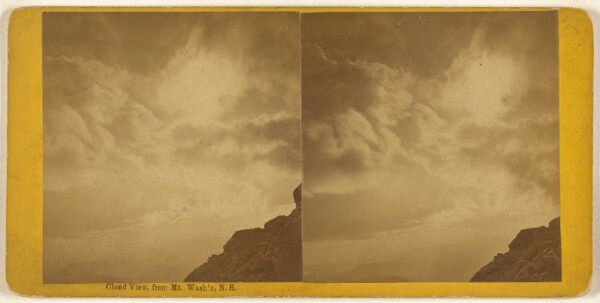 Edward Bierstadt, Cloud View, from Mt. Wash'n, N.H.