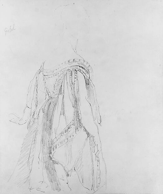 Thomas Sully, Study of the Queen's Robes (Study for Portrait of Queen Victoria)