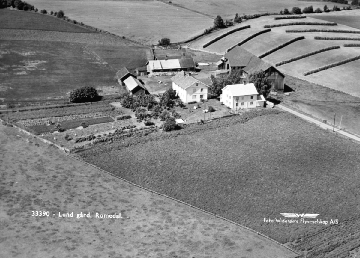 Anno Domkirkeodden, FLYFOTO LUND NORDRE, ILSENG. POSTKORT.