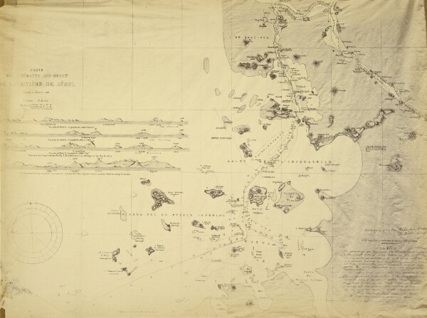 Felice Beato, [Map 'De La Riviere de Seoul]