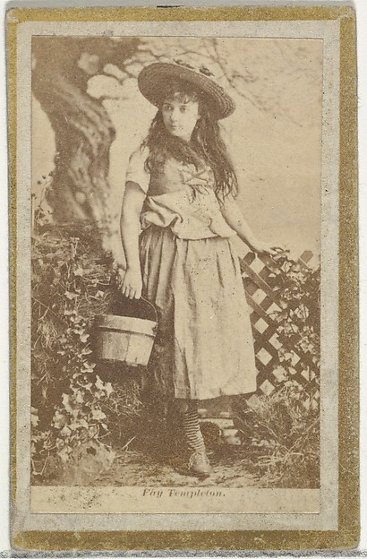 Allen & Ginter, Fay Templeton, from the Actresses and Celebrities series (N60, Type 2) promoting Little Beauties Cigarettes for Allen & Ginter brand tobacco products