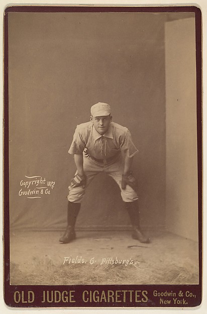 Goodwin & Company, Fields, Catcher, Pittsburgh, from the series Old Judge Cigarettes