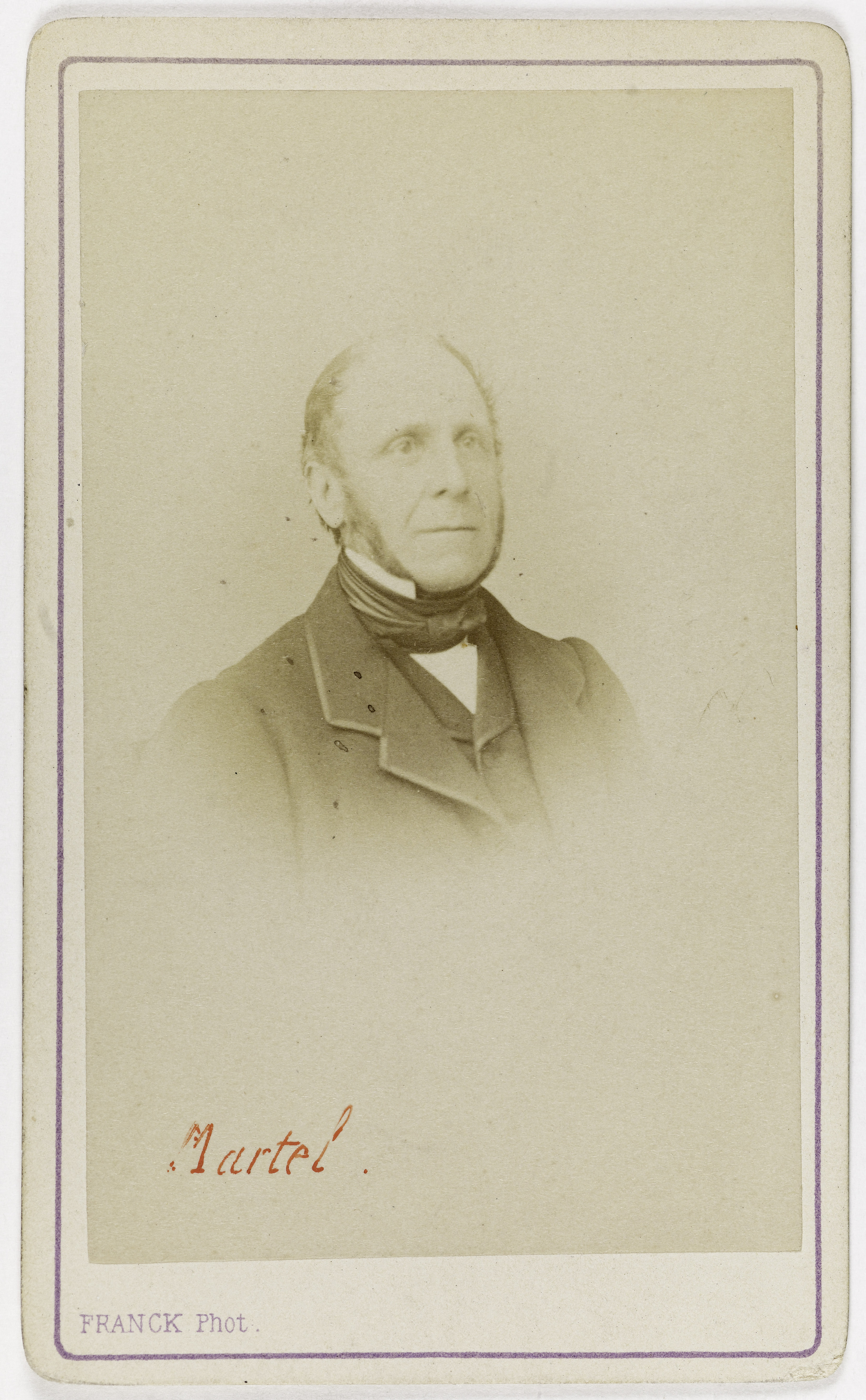Franck, Portrait de Louis-Joseph Martel (1813-1892), avocat et homme politique.
