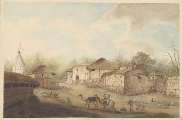 Unknown, Houses and temple