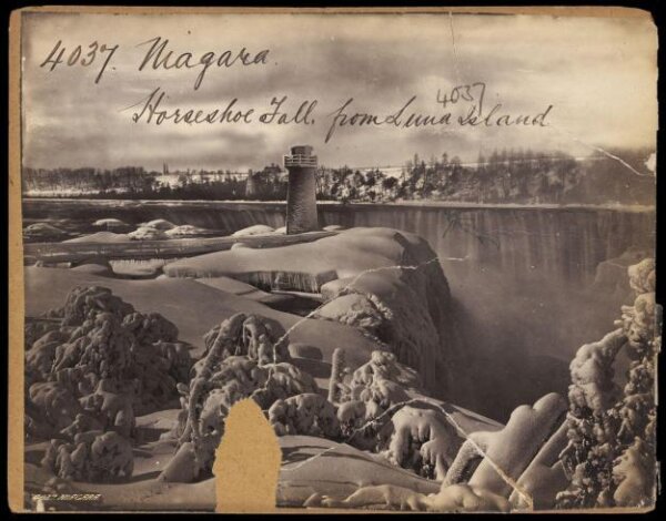 Francis Frith, Niagara.  Horseshoe Falls from Luna Island