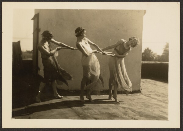 Louis Fleckenstein, [Dancers on Rooftop]