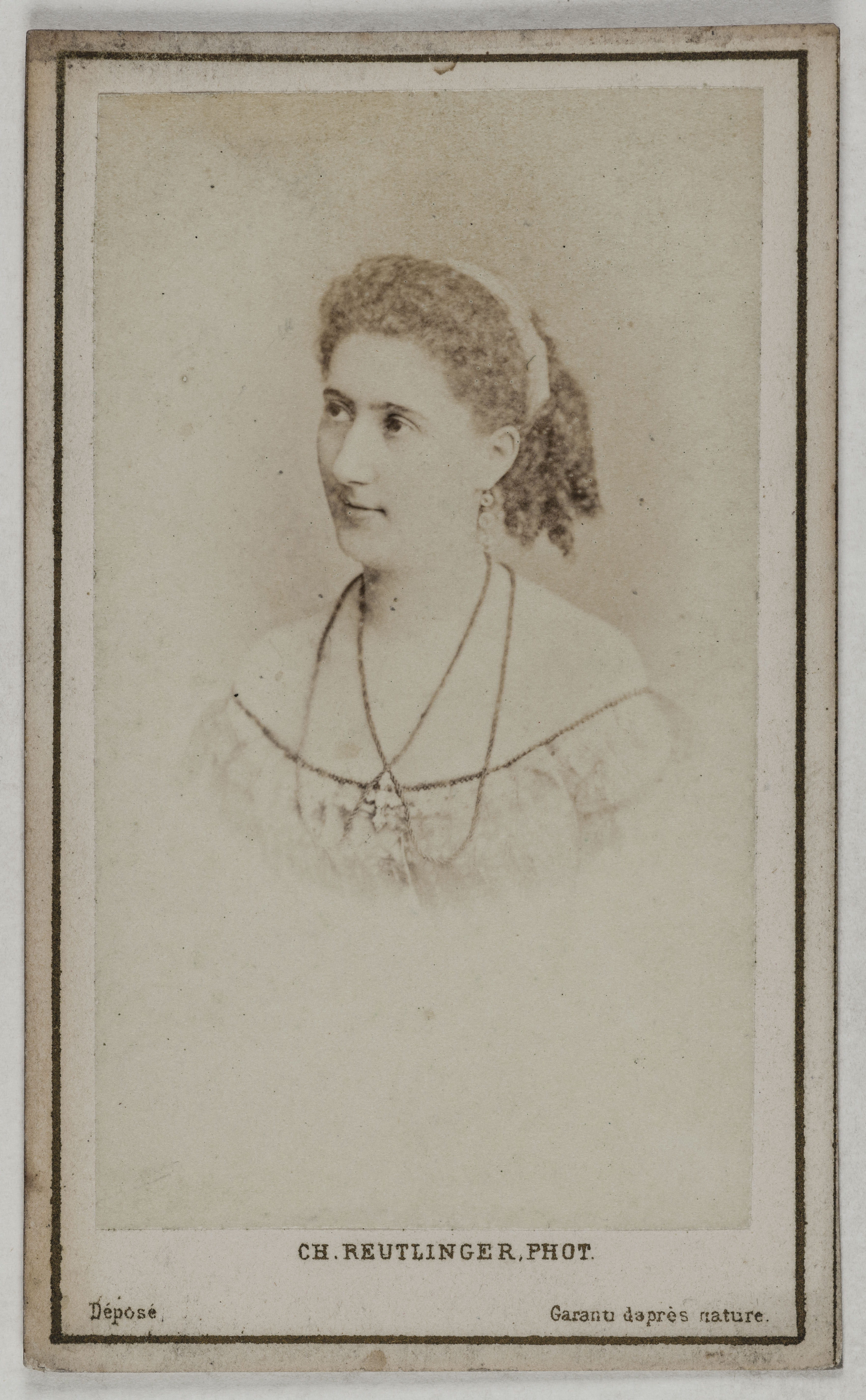 Charles Reutlinger, Portrait de Didier Rose, (née Rose Marie Colin), (?-1870), (actrice)