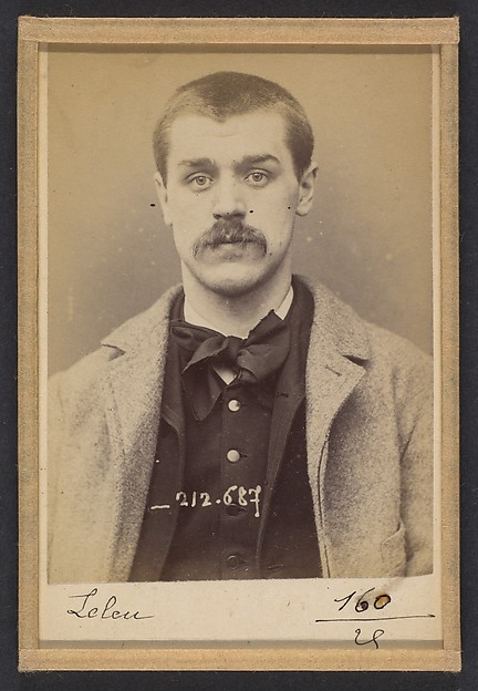Alphonse Bertillon, Leleu. Victor, Louis. 29 ans, né le 19/10/64 à Arras (Pas-de-Calais). Anarchiste. 9/1/94.