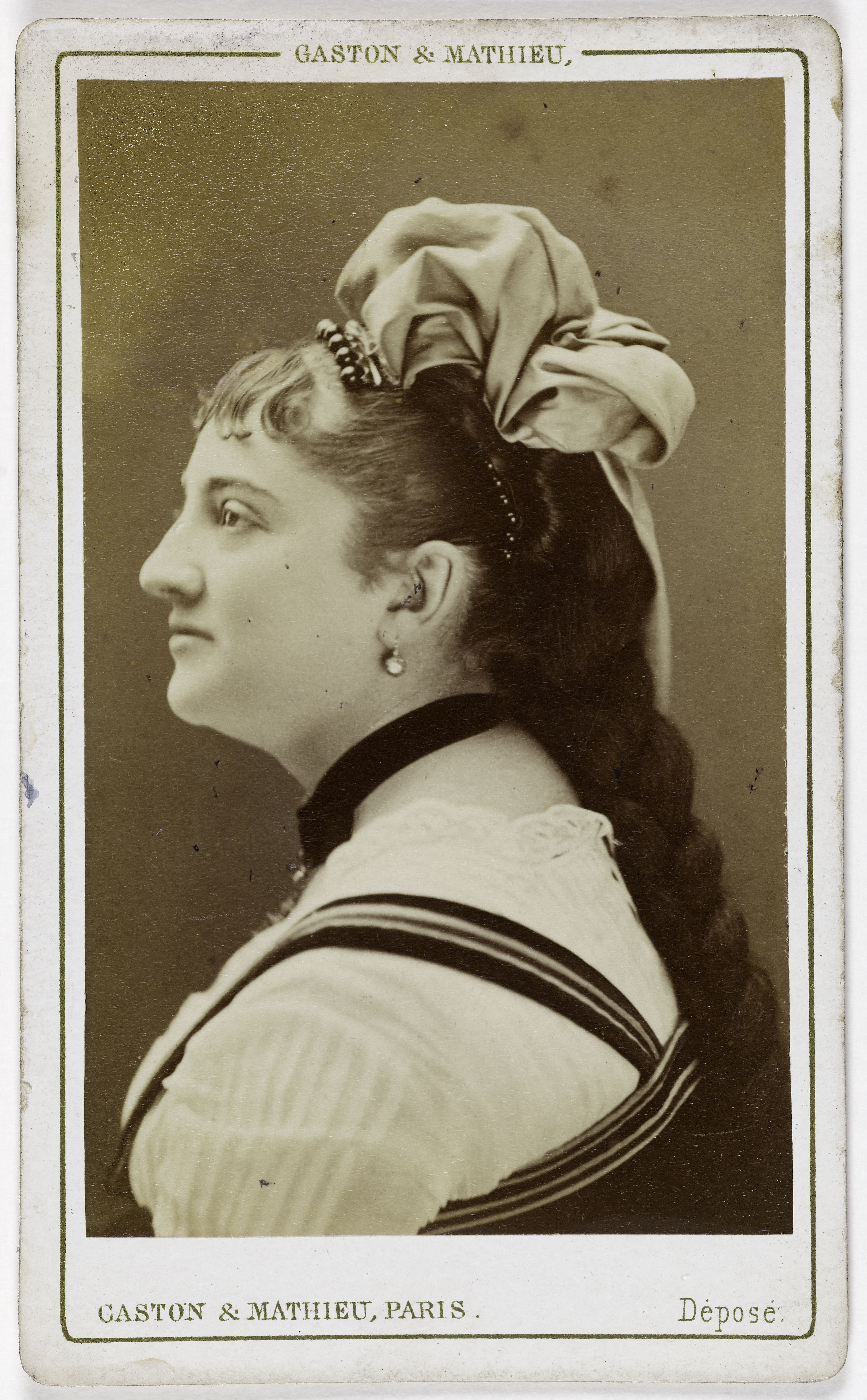 Gaston & Mathieu, Portrait de Mlle Duclot (actrice aux Bouffes)