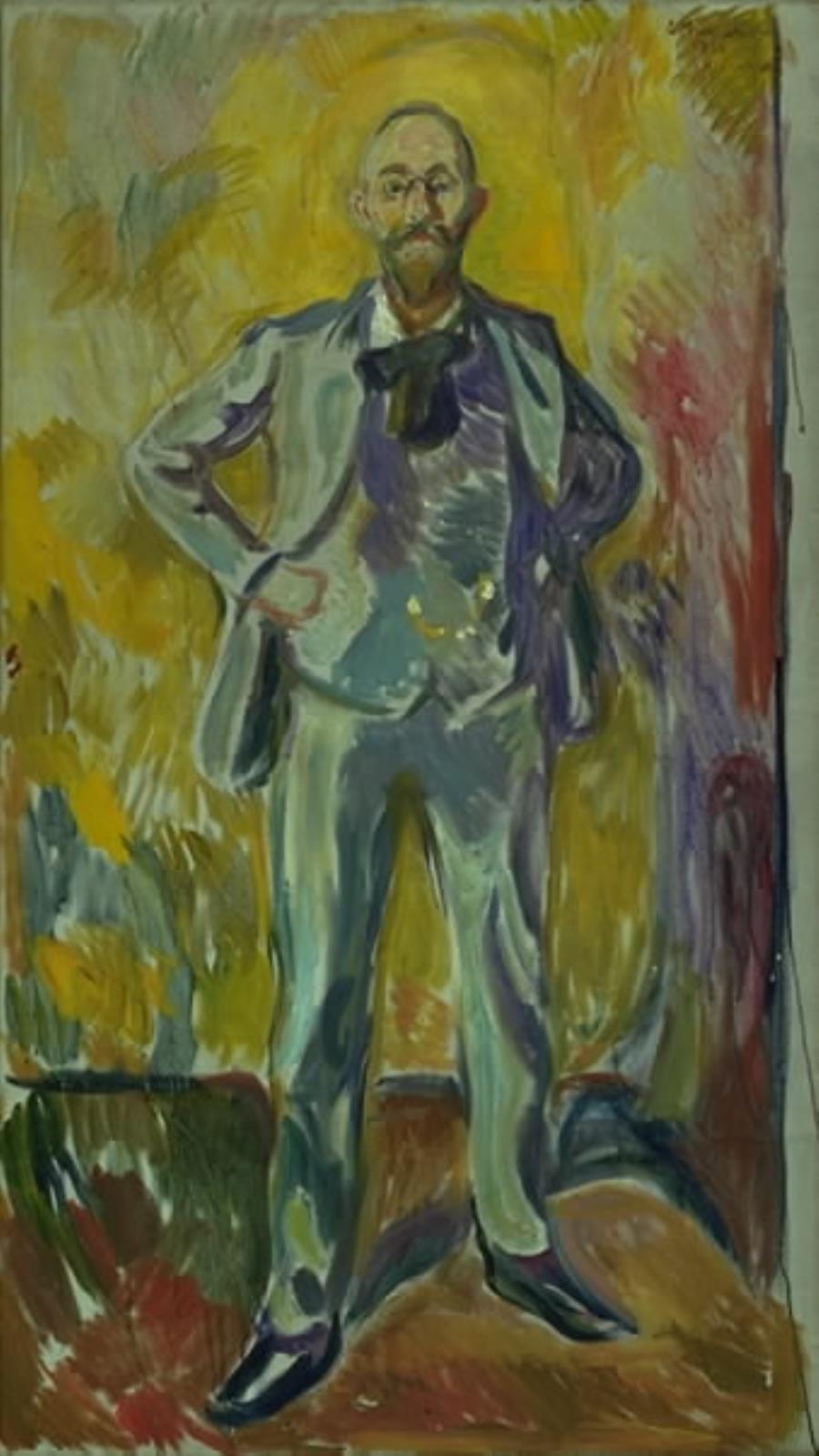 Edvard Munch, Portræt af professor Daniel Jacobson