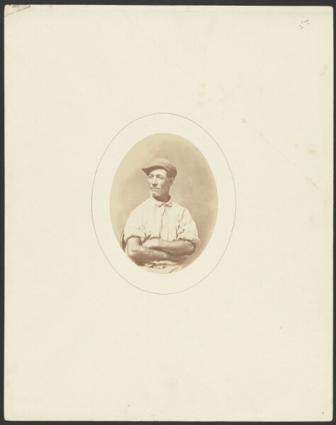 George Kendall Warren, [Portrait of man wearing hat]