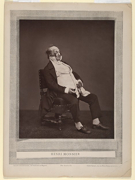 Etienne Carjat, Henry Monnier, from Galerie contemporaine, littéraire, artistique