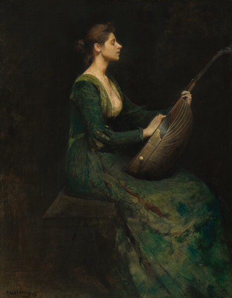 Thomas Wilmer Dewing, Lady with a Lute