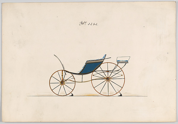 Brewster & Co., Design for Pony Phaeton, no. 3242
