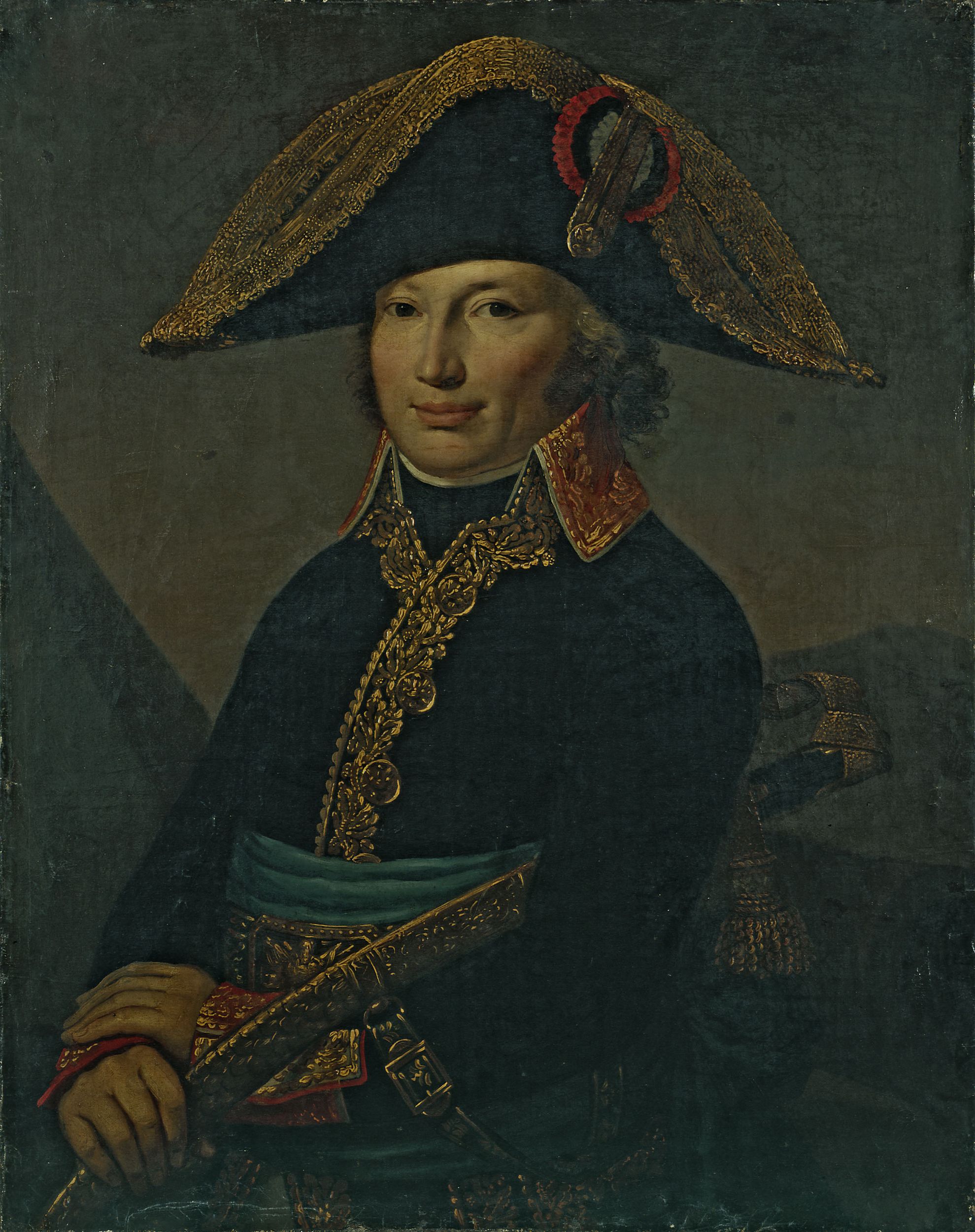 Anonyme, Portrait d'un général de brigade, vers 1800.